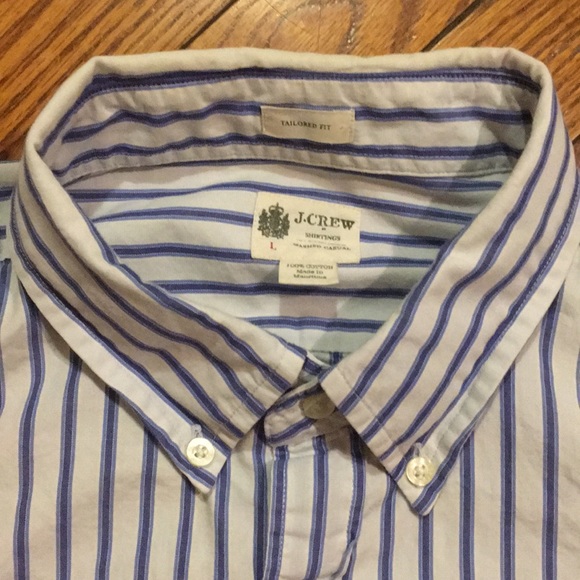 J. Crew 100% cotton men’s large tailored fit - Picture 2 of 3